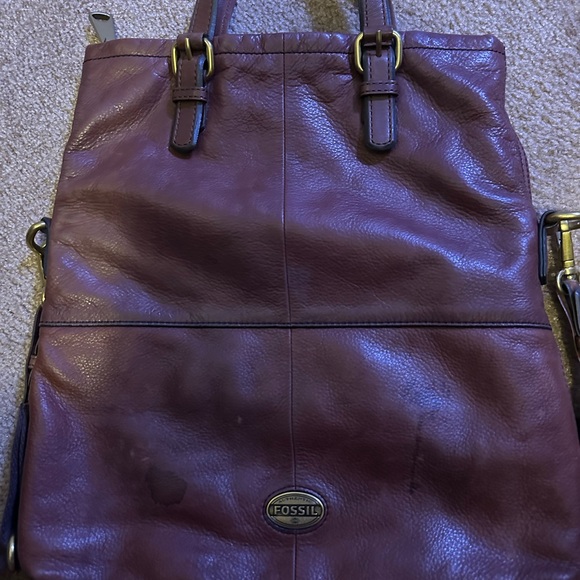 FOSSIL large leather hobo bag - Picture 5 of 7